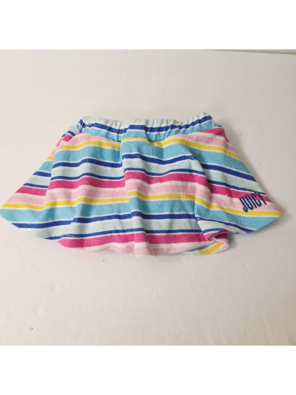Juicy Couture Infant Toddler Terry Cloth Multicolor Striped Skort Sz 12M